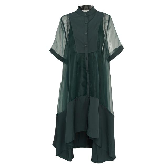 Koharu Irregular Shirt Dress