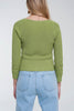 Crochet Knit Jumper in Green