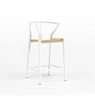 Dagmar Counter Stool - White & Natural Cord