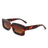 Celestra - Rectangle Flat Lens Fashion Tinted Square Sunglasses