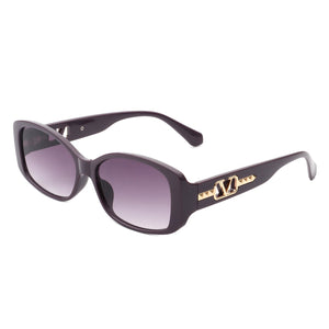 Fantasie - Rectangular Narrow Retro Tinted Fashion Square Sunglasses