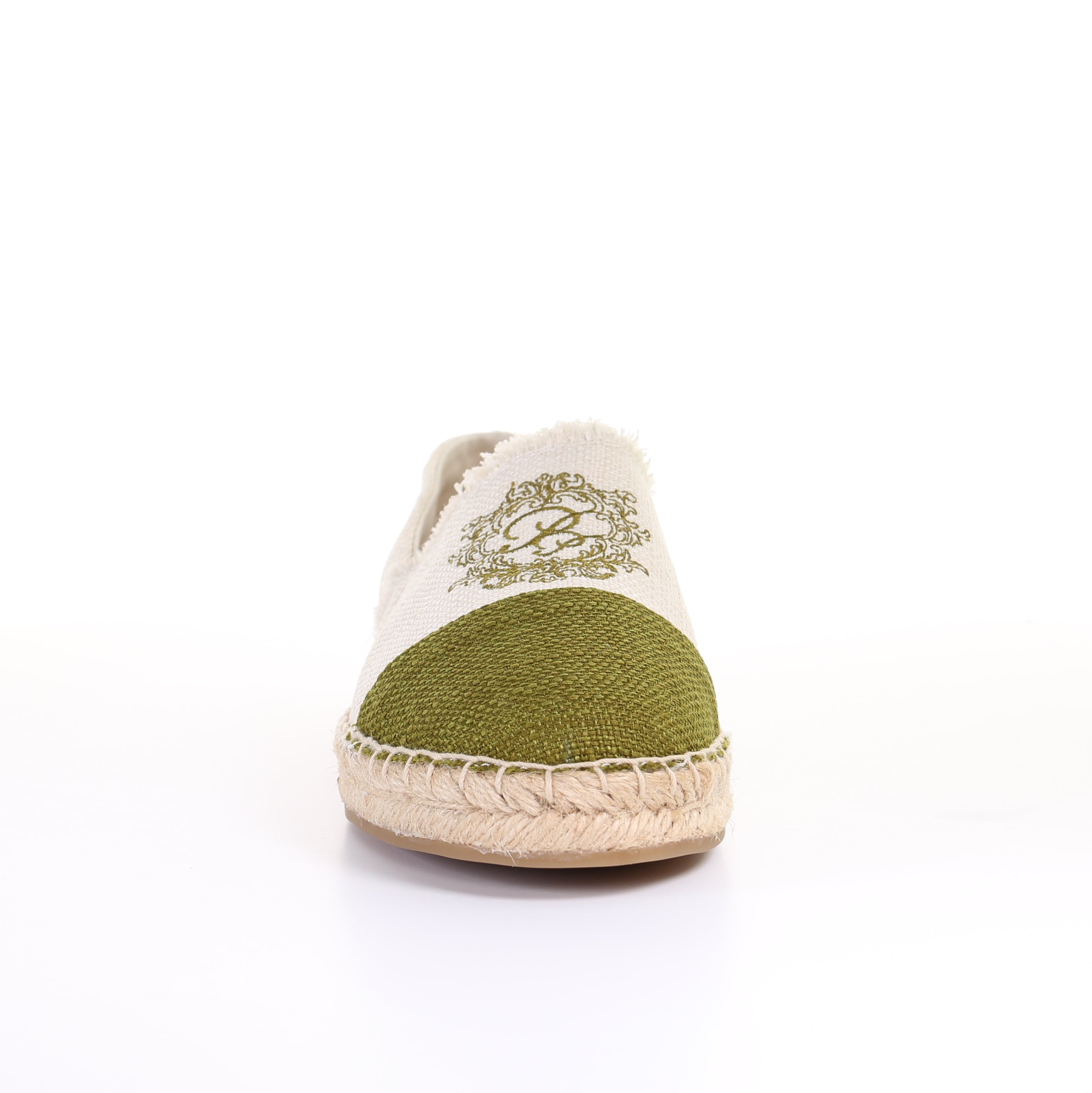 Espadrilles bicolores-Vert