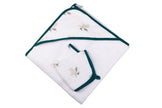 Forest Friends Cotton Hooded Towel and Washcloth Set