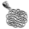 Small Light Round Celtic Knot Silver Pendant