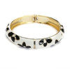 Monochrome Flora Metallic   Bangle