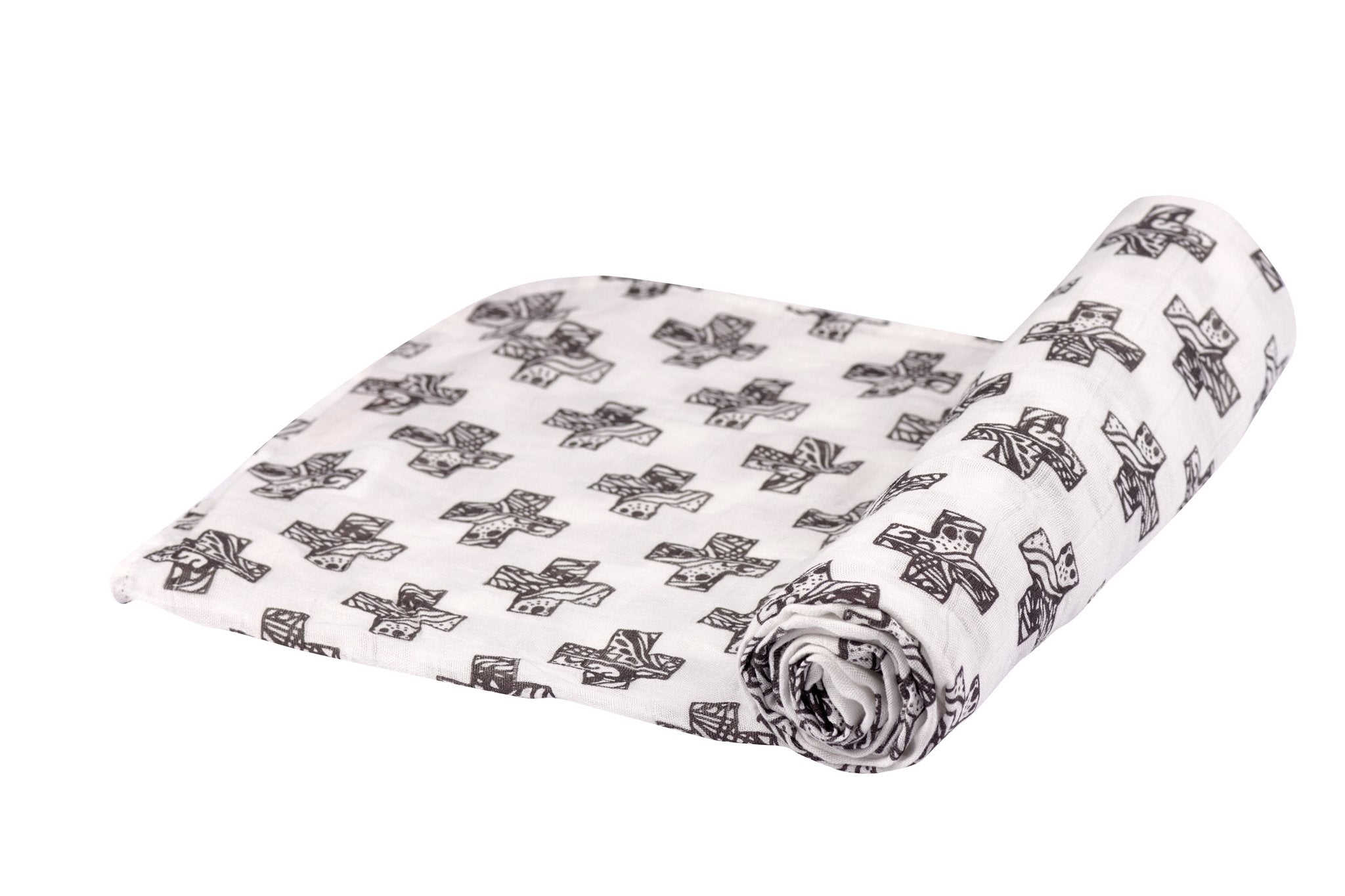 Nordic Stamp Bamboo Muslin Swaddle