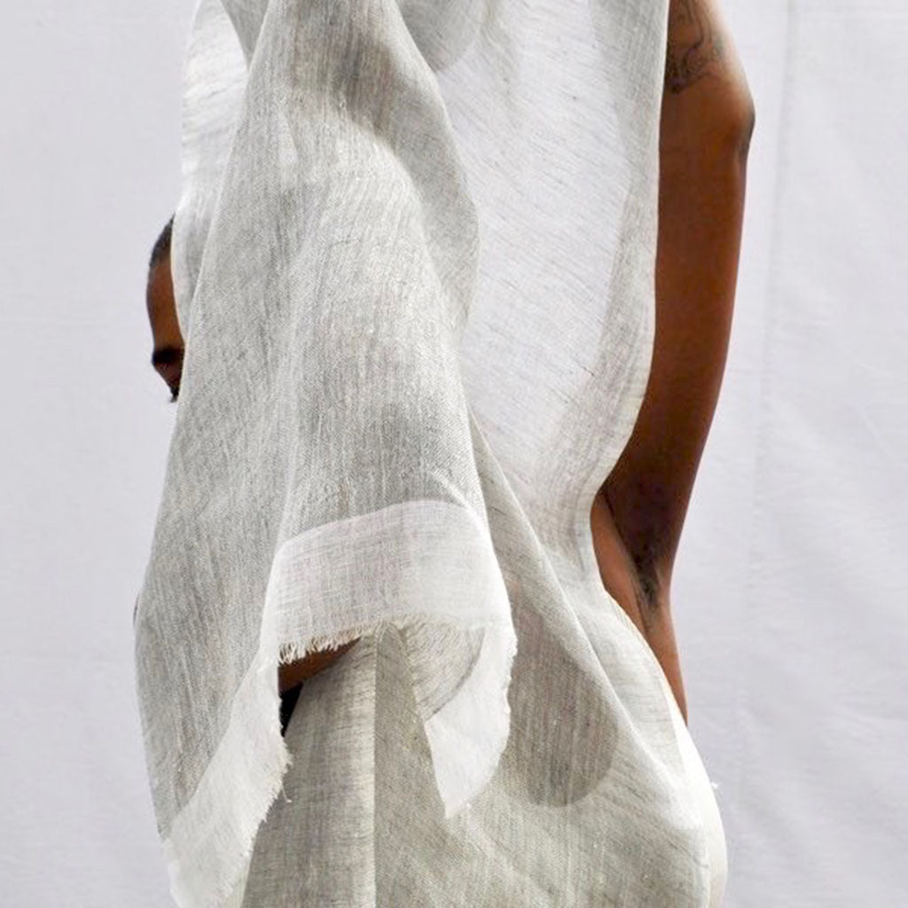 Gauze Linen Two Tone Scarf