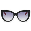 HELSINKI | Women Round Cat Eye Oversized Fashion Sunglasses