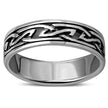 Bague celtique en argent massif