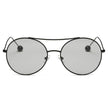 EUREKA | Unisex Round Tinted Lens Aviator Clear Glasses Balled Sunglasses