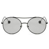 EUREKA | Unisex Round Tinted Lens Aviator Clear Glasses Balled Sunglasses