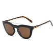 AIEA | Unisex Fashion Brow-Bar Single Flat Lens Round Sunglasses Circle