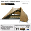 Double-Sided Silicon-Coated Pyramid Tent