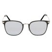 CAMBRIDGE | Pillowed Rectangle Flat Lens Horned Rim Sunglasses