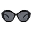 Crystalx - Women Geometric Retro Polygon Square Fashion Sunglasses