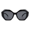 Crystalx - Women Geometric Retro Polygon Square Fashion Sunglasses