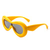 Argo - Oversized Y2K Inflated Frame One Piece Lens Sunglasses