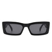 Illumyne - Retro Narrow Rectangle Flat Top Slim Fashion Sunglasses