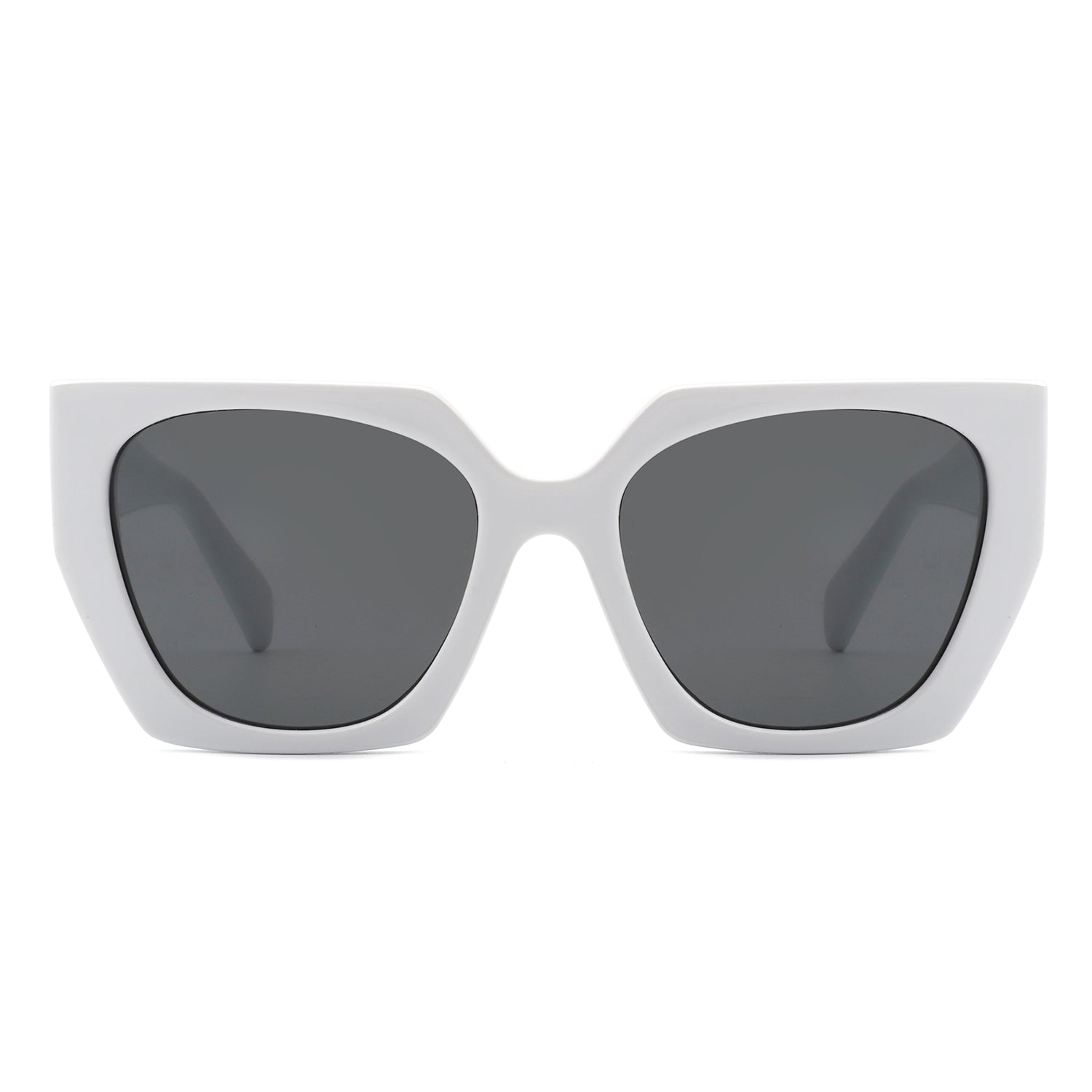 Kaeliana - Oversize Square Tinted Women Fashion Cat Eye Sunglasses