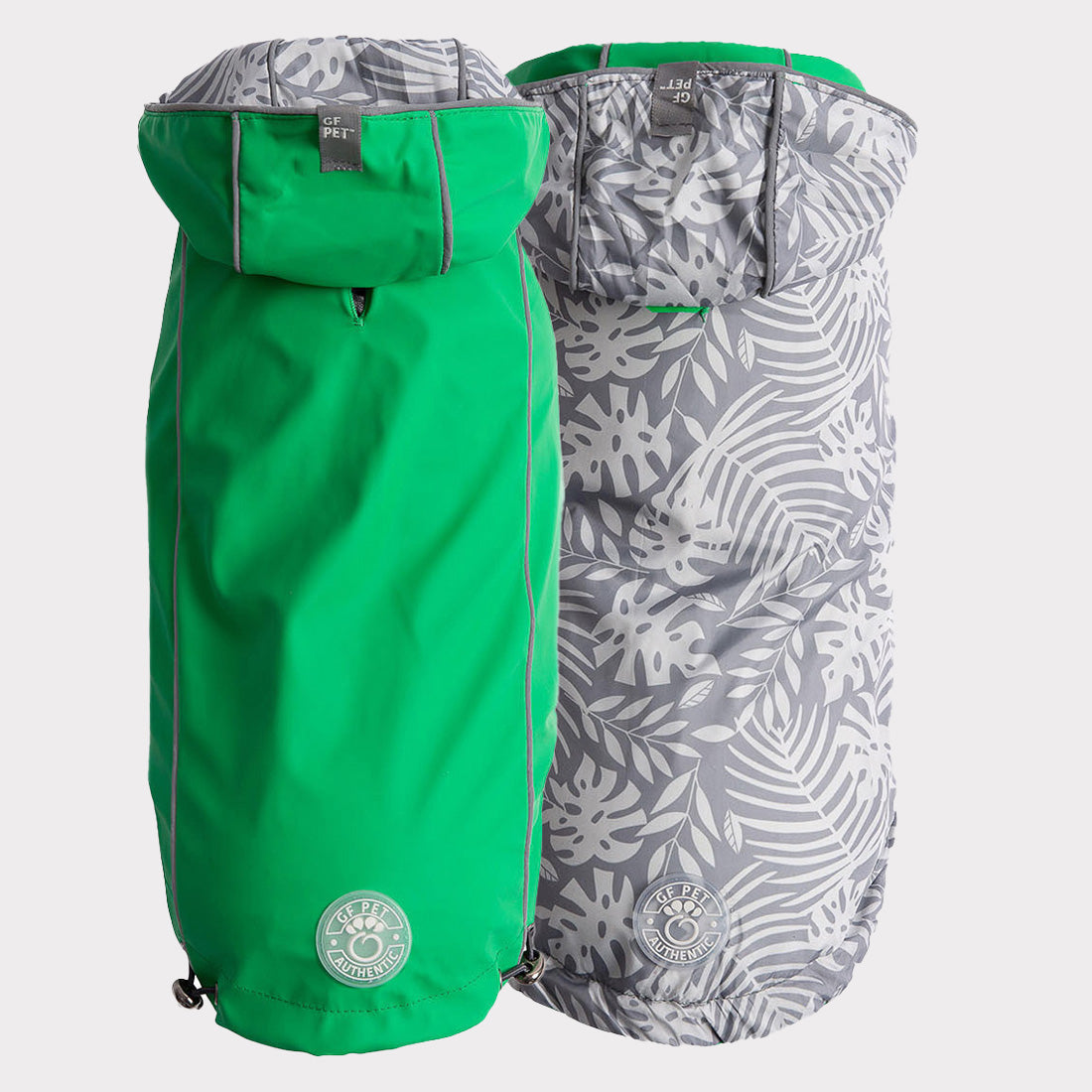 Reversible Elasto-Fit Raincoat - Green