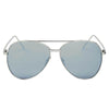 DELAN | Premium Mirrored Lens Oversize Aviator Sunglasses