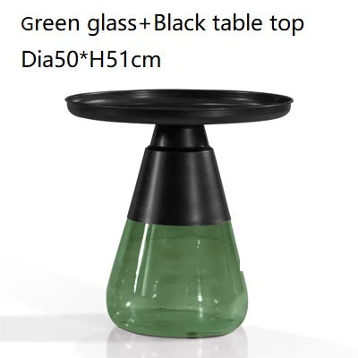 Classic Design Sebastian Herkner Round Glass Tea Side Table