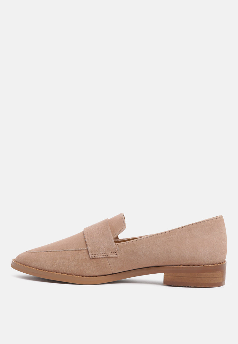 Zofia Suede Penny Loafers