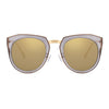 FERNDALE | Mirrored Polarized Lens Oversize Cat Eye Sunglasses