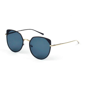 HERSHEY | Women's Flat Lens Metal Frame Cat Eye Sunglasses