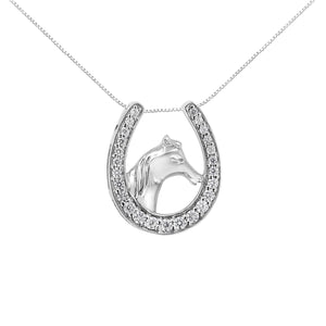 Argent sterling .925 1/4 Cttw Diamant en forme de U