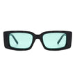 Tigrilla - Rectangle Retro Flat Top Fashion Vintage Square Sunglasses