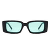 Tigrilla - Rectangle Retro Flat Top Fashion Vintage Square Sunglasses