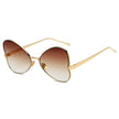 LINDSAY | Women Oversized Rounded Butterfly Fashion Sunglasses