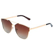 MULA | SHIVEDA PJ711 - Women Polarized Horn Rim Round Cat Eye Sunglasses