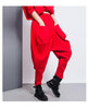 Tanaka Pocket High Waist Harem Pants - Red