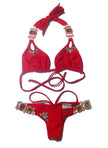 Hollywood Halter Top & Skimpy Bottom - Red