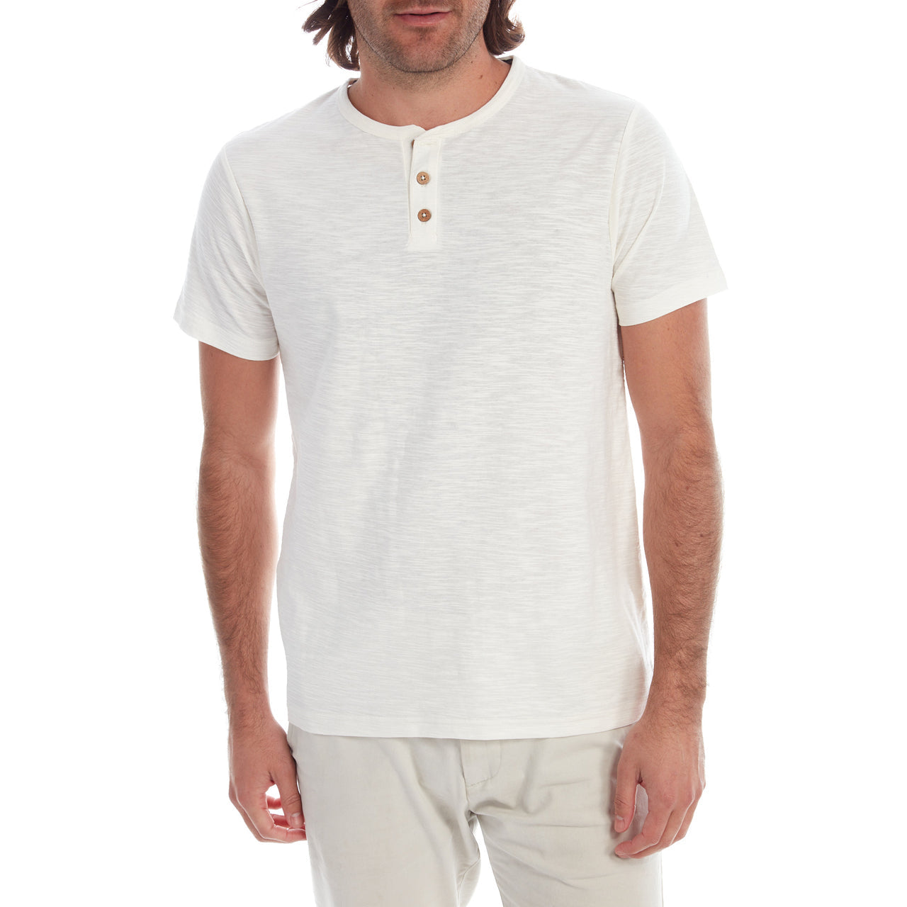 Gabe Solid Slub Henley