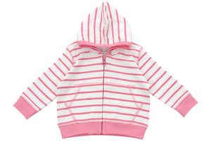 Hoodie in Pink Marseille Stripe