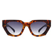 Meridian - Classic Square Retro Flat Top Fashion Sunglasses