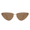 Windflow - Retro Tinted Flat Lens Fashion Cat Eye Sunglasses