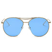 LOUDON | Oversize Tinted Lens Round Aviator Sunglasses