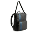 Jared - Blue Vegan Leather Men's Backpack