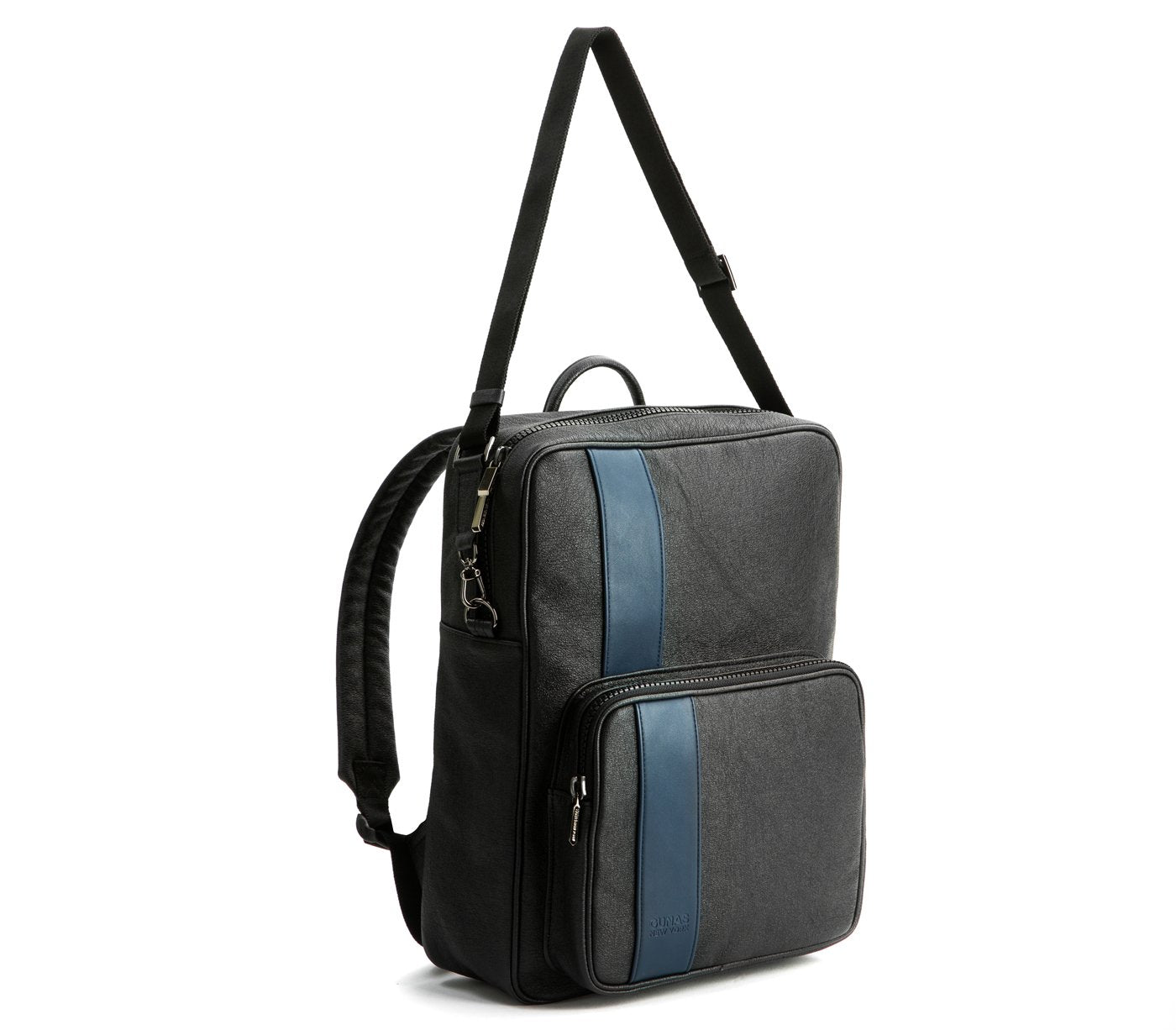 Jared - Blue Vegan Leather Men's Backpack