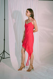 Robe courte Ladder of Love en rose rouge