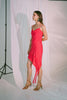 Robe courte Ladder of Love en rose rouge