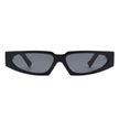 Quetzalx - Retro Rectangular Narrow Vintage Slim Sunglasses