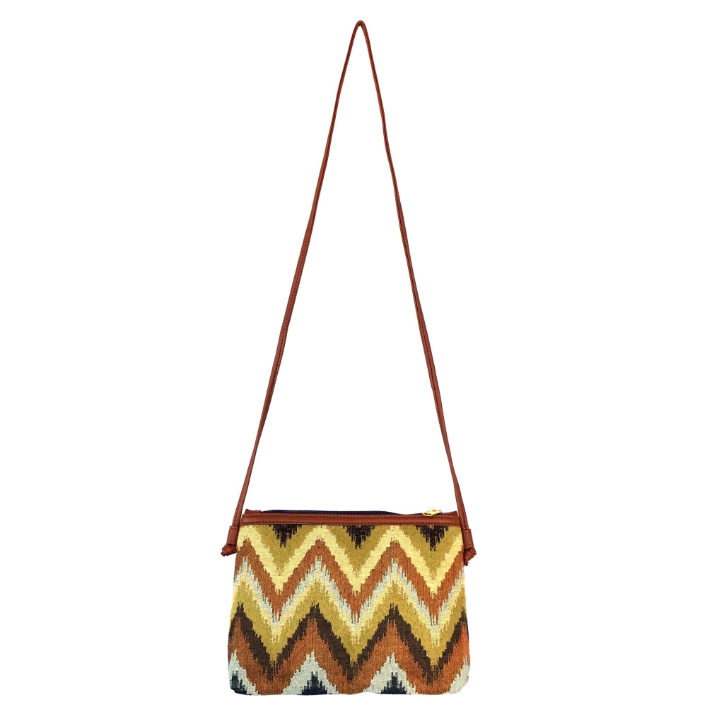 Sac à bandoulière Jungle Chevron 12