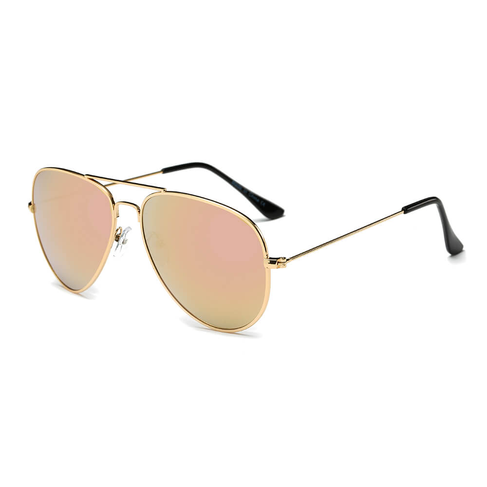 AARUS | Unisex Classic Metal Teardrop Aviator Shades Sunglasses