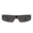 Orion - Futuristic Wrap Around Fashion Rectangle Shield Sunglasses