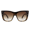 Windborn - Women Retro Square Tinted Cat Eye Fashion Sunglasses